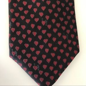 Prada New “ I Heart Prada” Woven Silk Tie